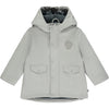 AW23 Mitch & Son PASCAL Grey Pockets Hooded Raincoat / Jacket