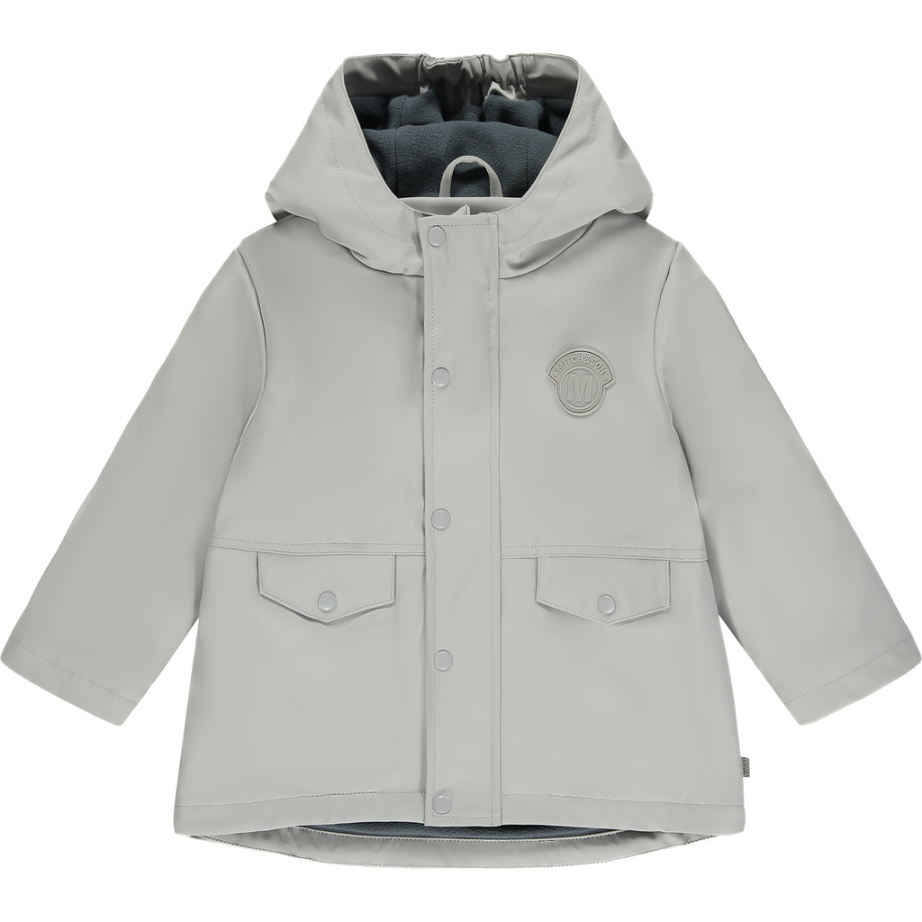 AW23 Mitch & Son PASCAL Grey Pockets Hooded Raincoat / Jacket