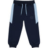 AW23 Mitch & Son PALMER Navy & Light Blue White Logo Panel Hooded Tracksuit