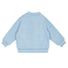 Mitch & Son Mini SEBASTIAN Sky Blue Terry Towelling Sweatshirt & Short 3 Piece Set