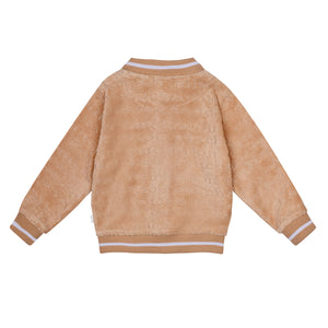 SS24 Mitch & Son Mini SEBASTIAN Sand Terry Towelling Sweatshirt & Short 3 Piece Set