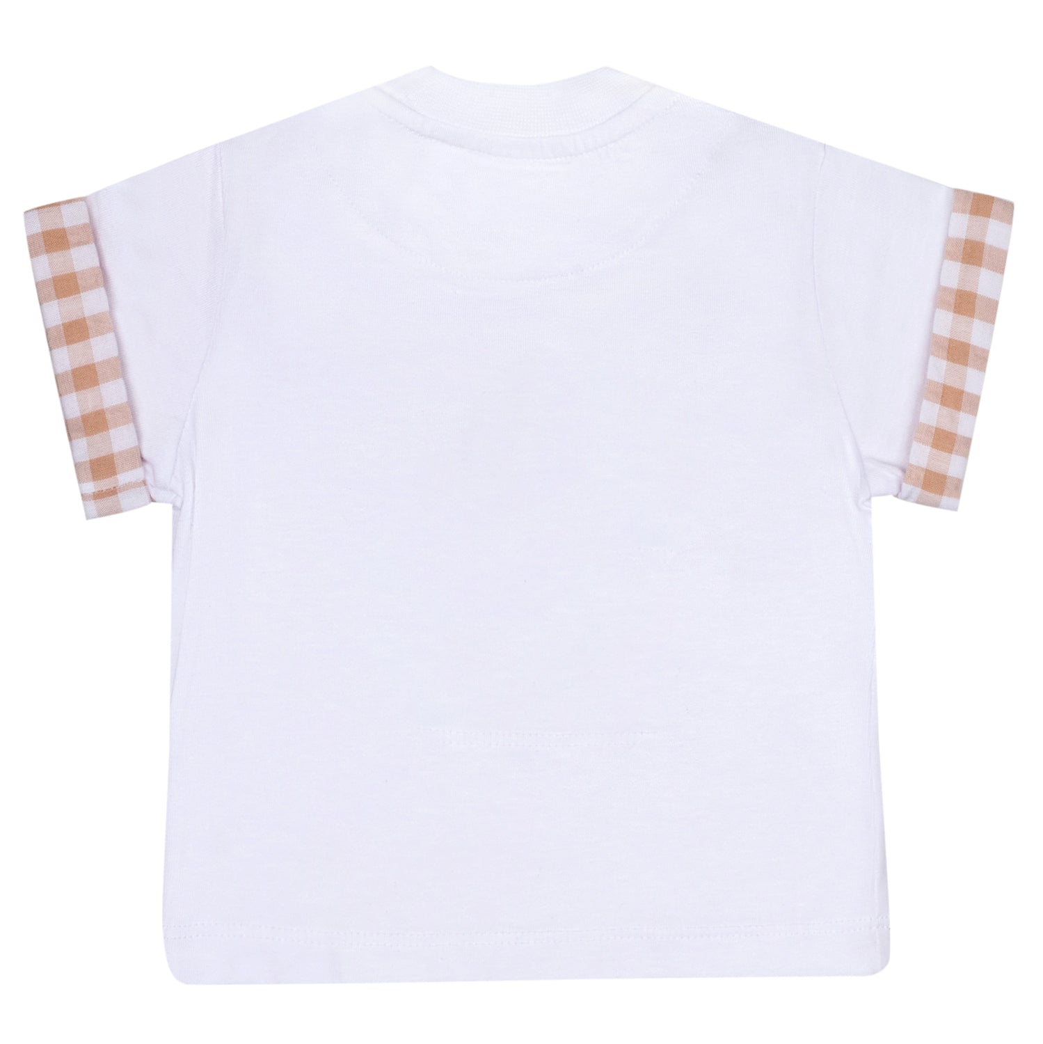 Mitch & Son Mini SKYLAR Sand Gingham Boat Short Set