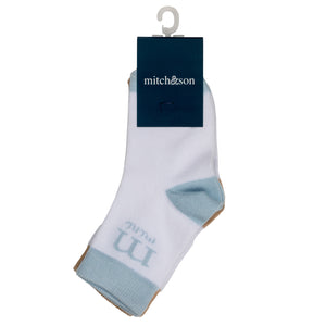 SS24 Mitch & Son Mini STERLING Bright White 2 Pack of Socks