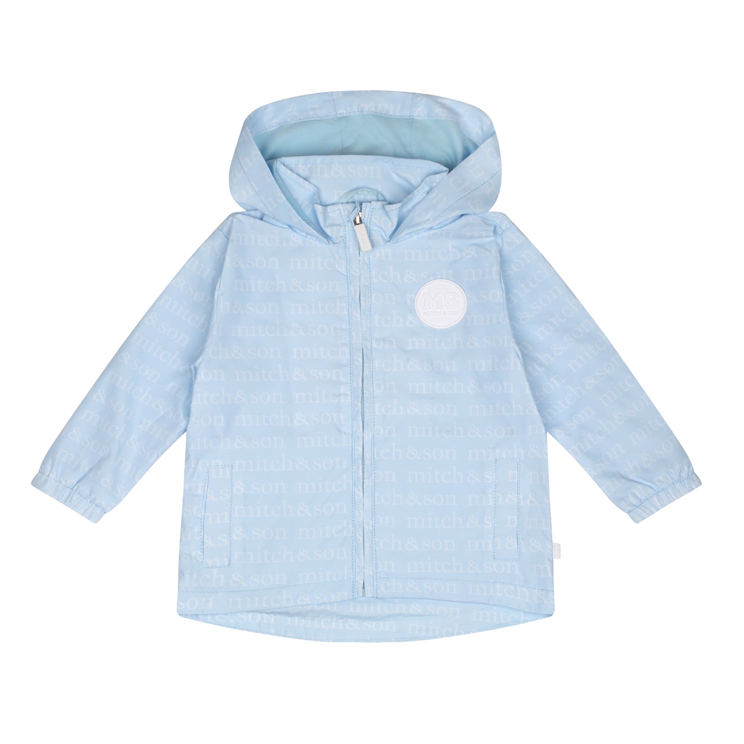 Mitch & Son TED Sky Blue Print Hooded Jacket