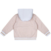 Mitch & Son TIMMY Sand Gingham Hooded Jacket