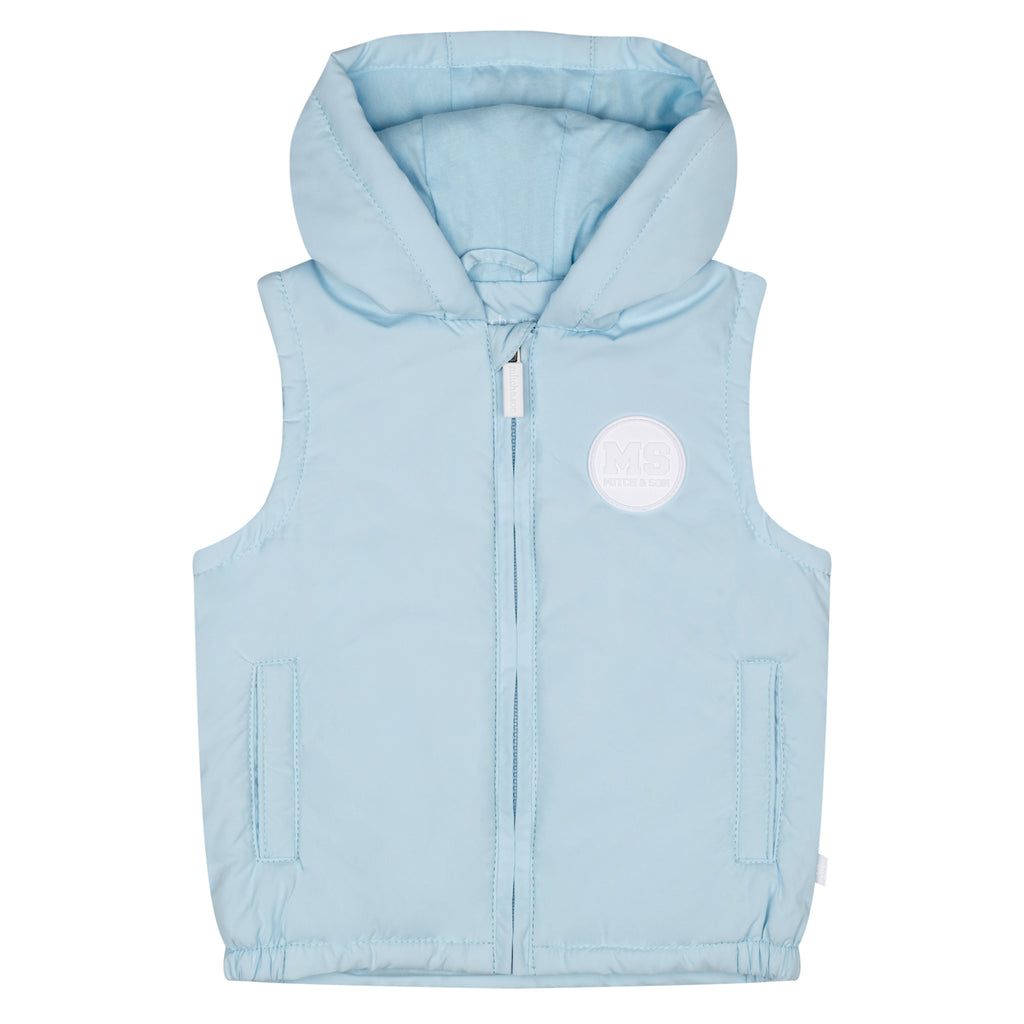 SS24 Mitch & Son TYLER Sky Blue Lightly Padded Gilet