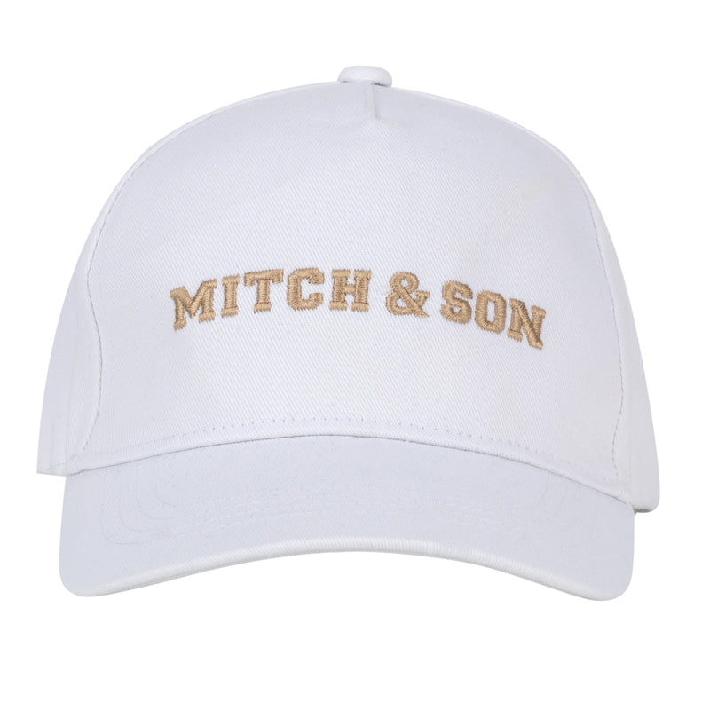 SS24 Mitch & Son TARAK Bright White Logo Cap
