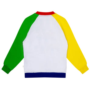 SS24 Mitch & Son VALENTINO Bright Yellow Colour Block Sweatshirt Short Set