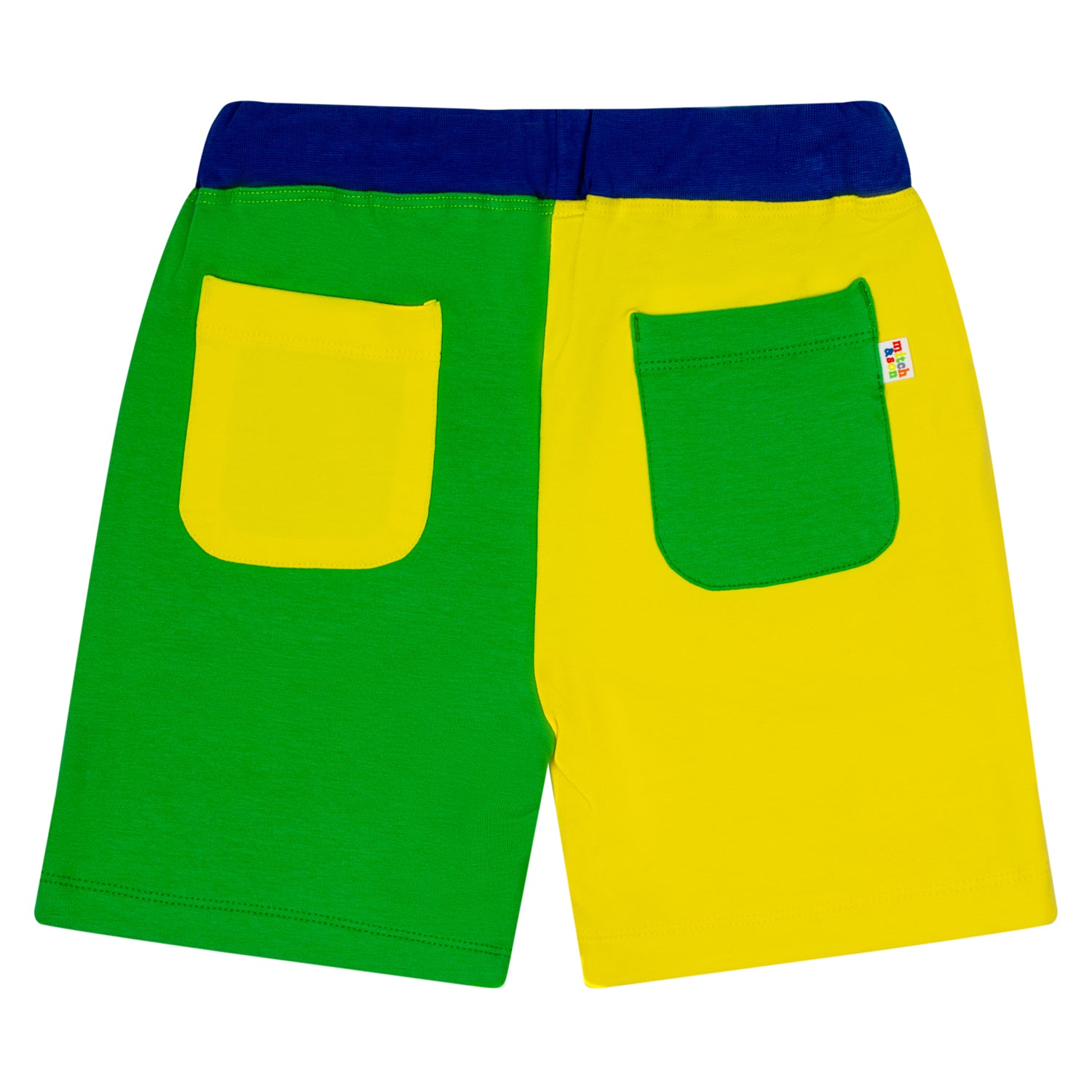 Mitch & Son VALENTINO Bright Yellow Colour Block Sweatshirt Short Set