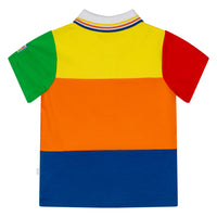 Mitch & Son VITO Multicoloured Colour Block Polo Short Set