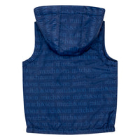 Mitch & Son Junior WEX Blue Navy Logo Print Gilet