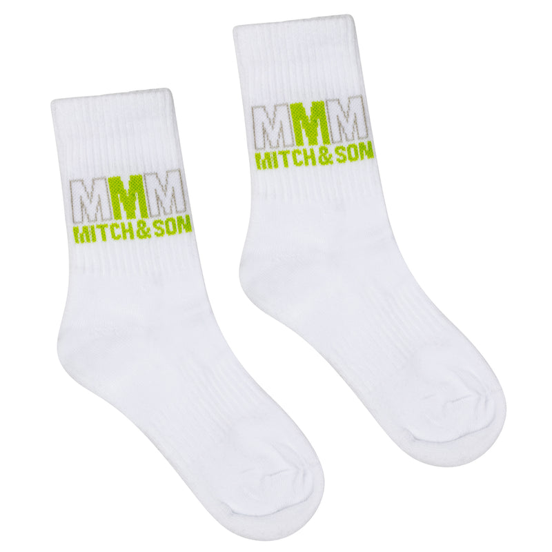 SS24 Mitch & Son Junior WEST Bright White Sport Socks