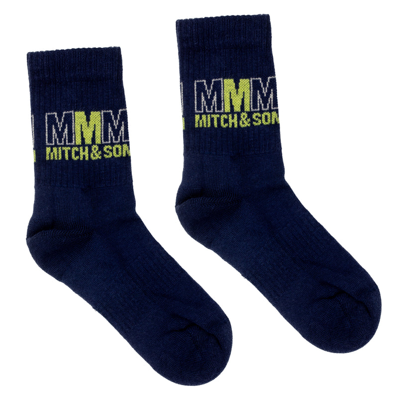 SS24 Mitch & Son Junior WEST Blue Navy Sport Socks