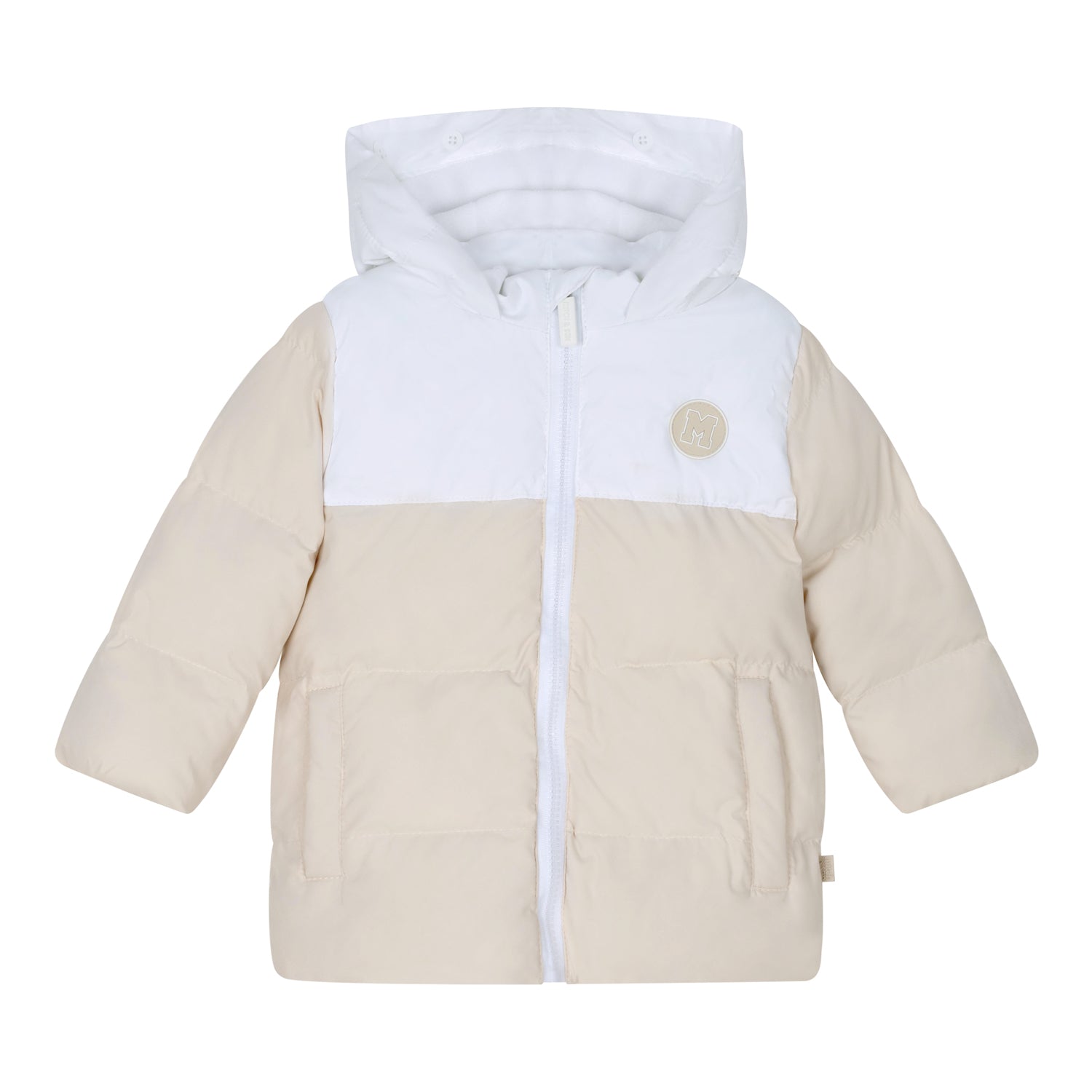 Mitch & Son ALFIE Beige Faux Fur Padded Jacket