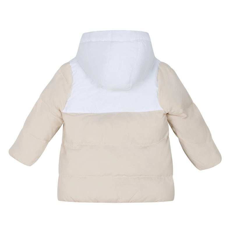 Mitch & Son ALFIE Beige Faux Fur Padded Jacket