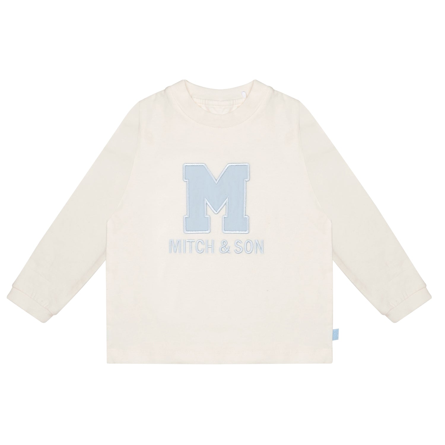 Mitch & Son ALBIE & ASHER Pale Blue Logo Zipper Three Piece Hoody Tracksuit