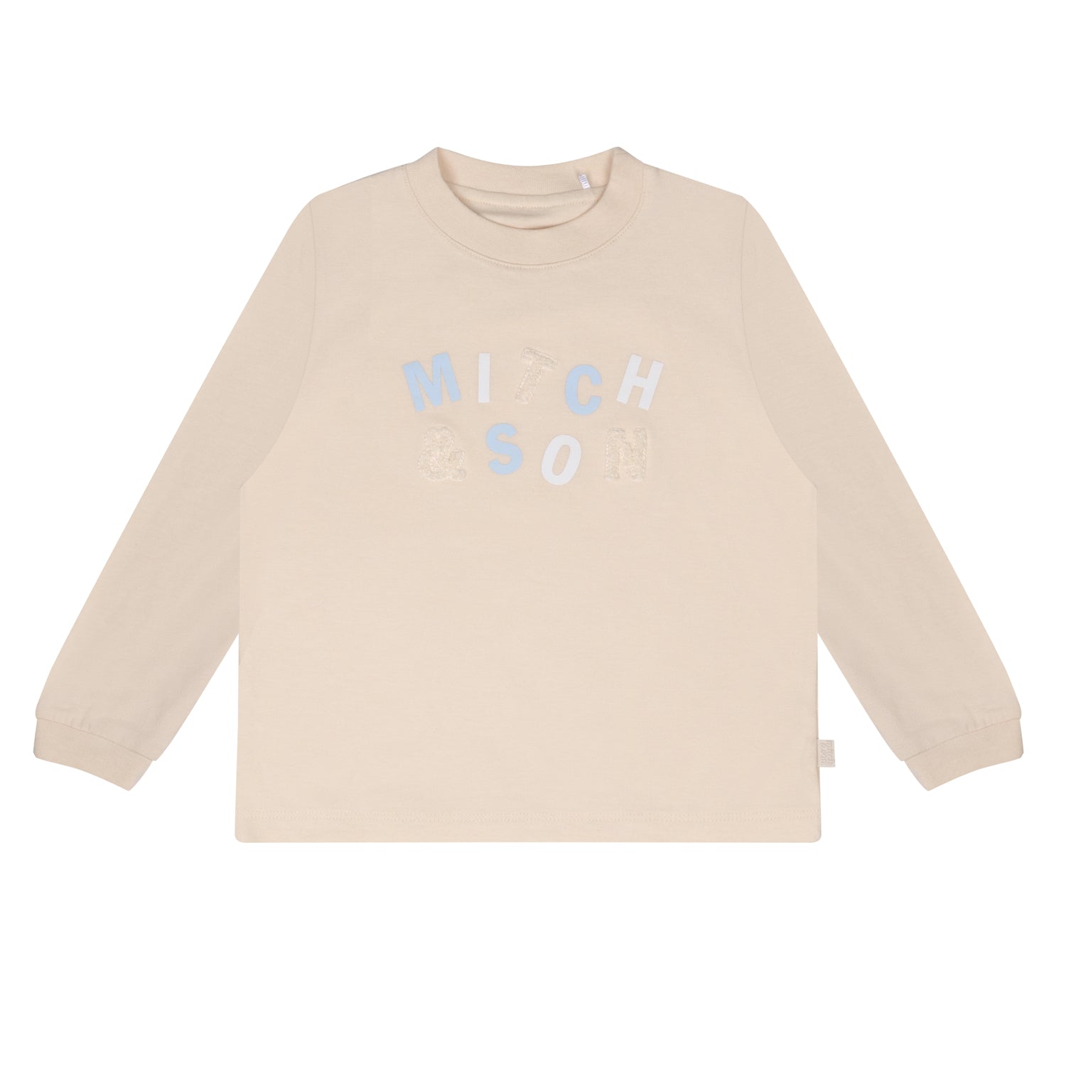 Mitch & Son ANT Beige Logo Long Sleeve Top