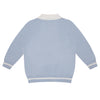 Mitch & Son ANDRE Pale Blue Knitted Polo Top