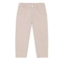 Mitch & Son APOLO & ARDEN Beige Cut N Sew Polo Top & Twill Trouser Set