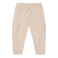 Mitch & Son AXEL & ANTON Beige & White Logo Top & Cargo Trouser Set