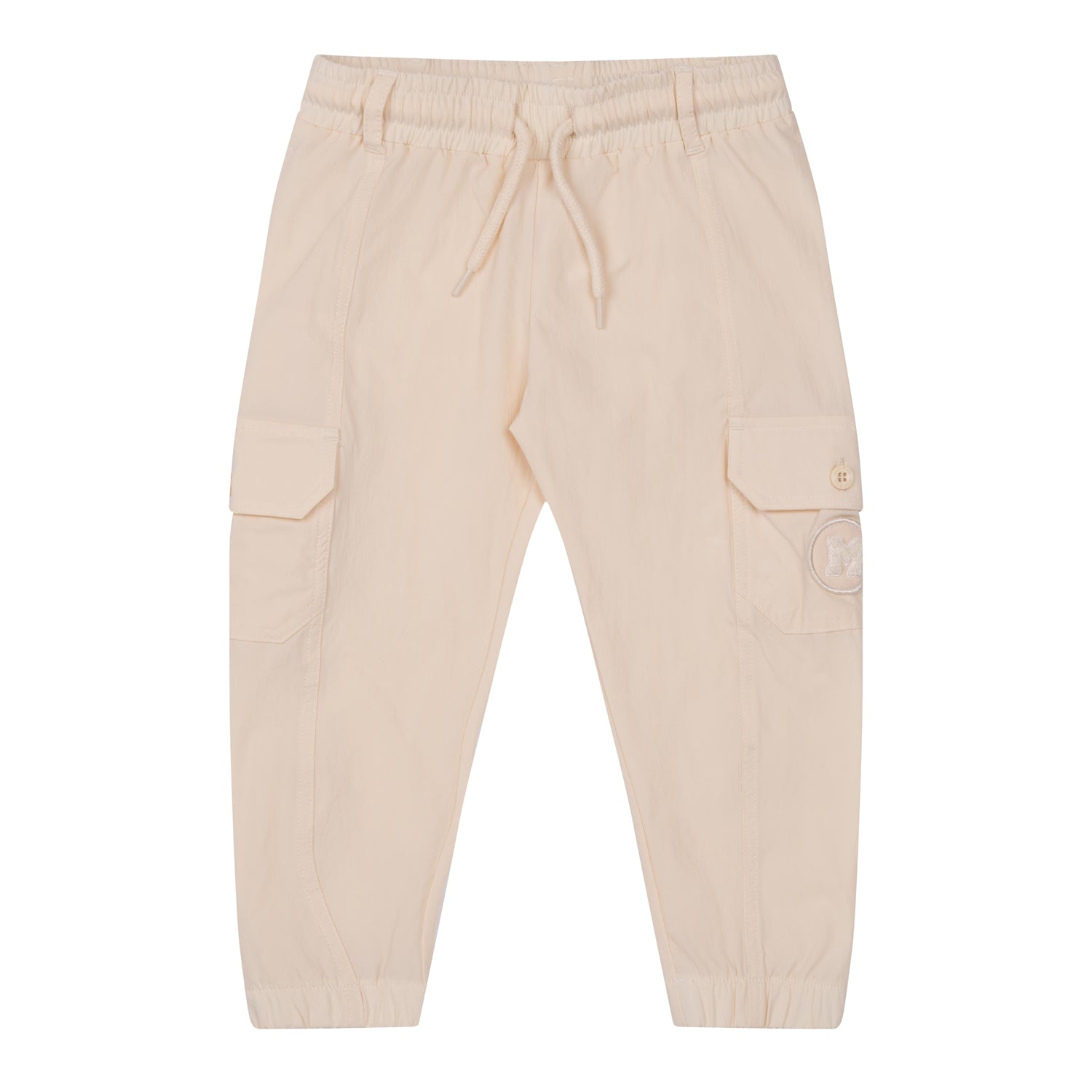 Mitch & Son AXEL & ANTON Beige & White Logo Top & Cargo Trouser Set