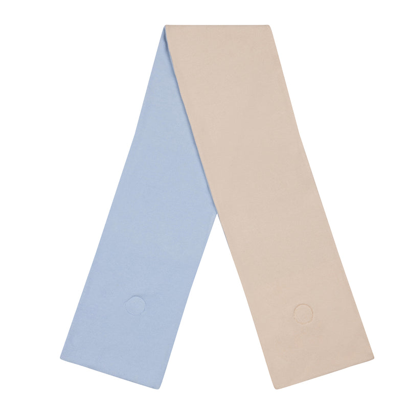 Mitch & Son AXWELL Pale Blue & Beige Reversible Scarf