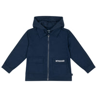 Mitch & Son BILLY Navy Blue Twill Hooded Shacket