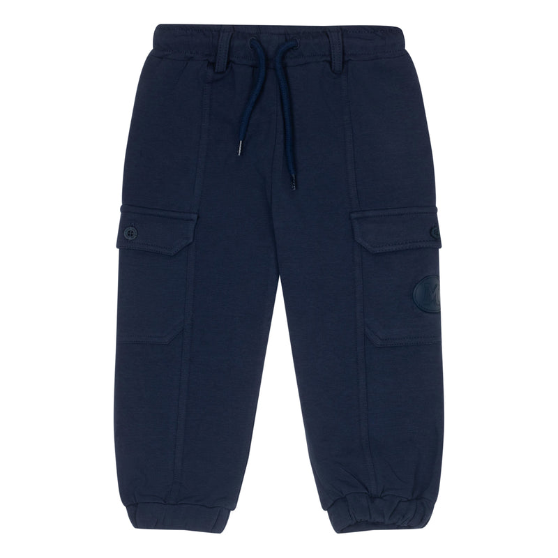 Mitch & Son BRODY & BRADLEY Navy Blue & White Long Sleeve Top & Cargo Trouser Set