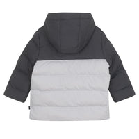 Mitch & Son Junior CALEB Stone Grey Cut N Sew Hooded Jacket