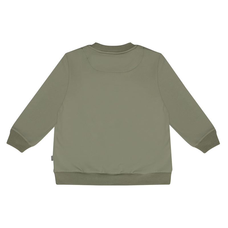 Mitch & Son Junior CHRISTIAN Khaki Long Sleeve Logo Embossed Tracksuit