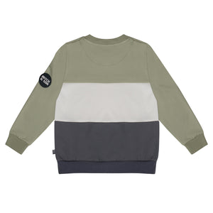AW24 Mitch & Son Junior CHARLIE Dark Grey Cut N Sew Tracksuit