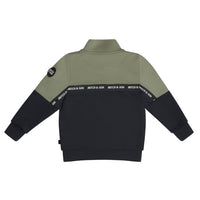 Mitch & Son Junior CALOS Khaki Half Zip Tape Detail Tracksuit