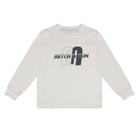 Mitch & Son Junior CREW & CHARLES Dark Grey & White Long Sleeve Logo T-Shirt & Cargo Jogger Set