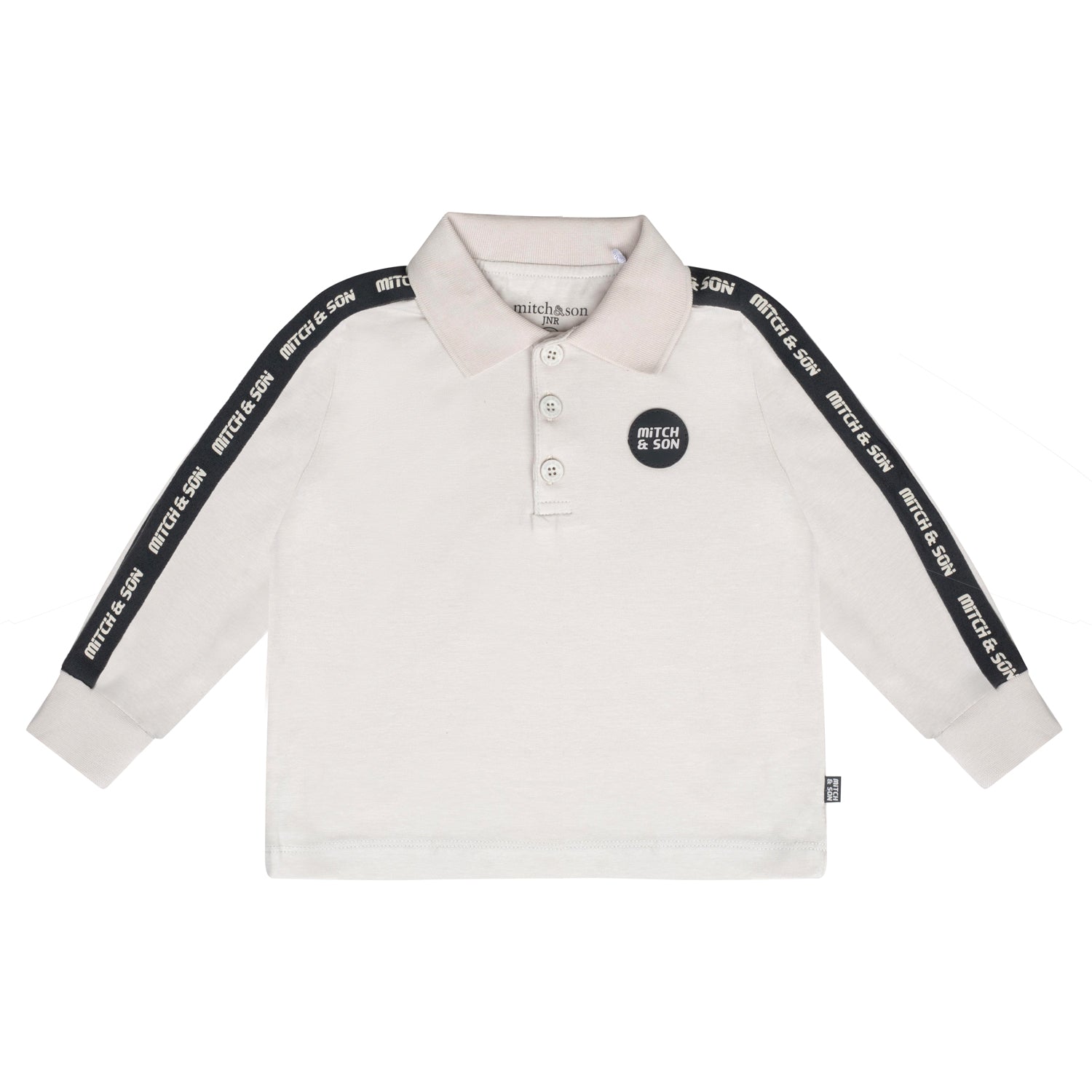 Mitch & Son Junior CLAYTON Stone Grey Polo Top