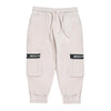 Mitch & Son Junior CAMDEN & CHARLES Stone Grey Logo Sweatshirt Hoody & Cargo Jogger Set