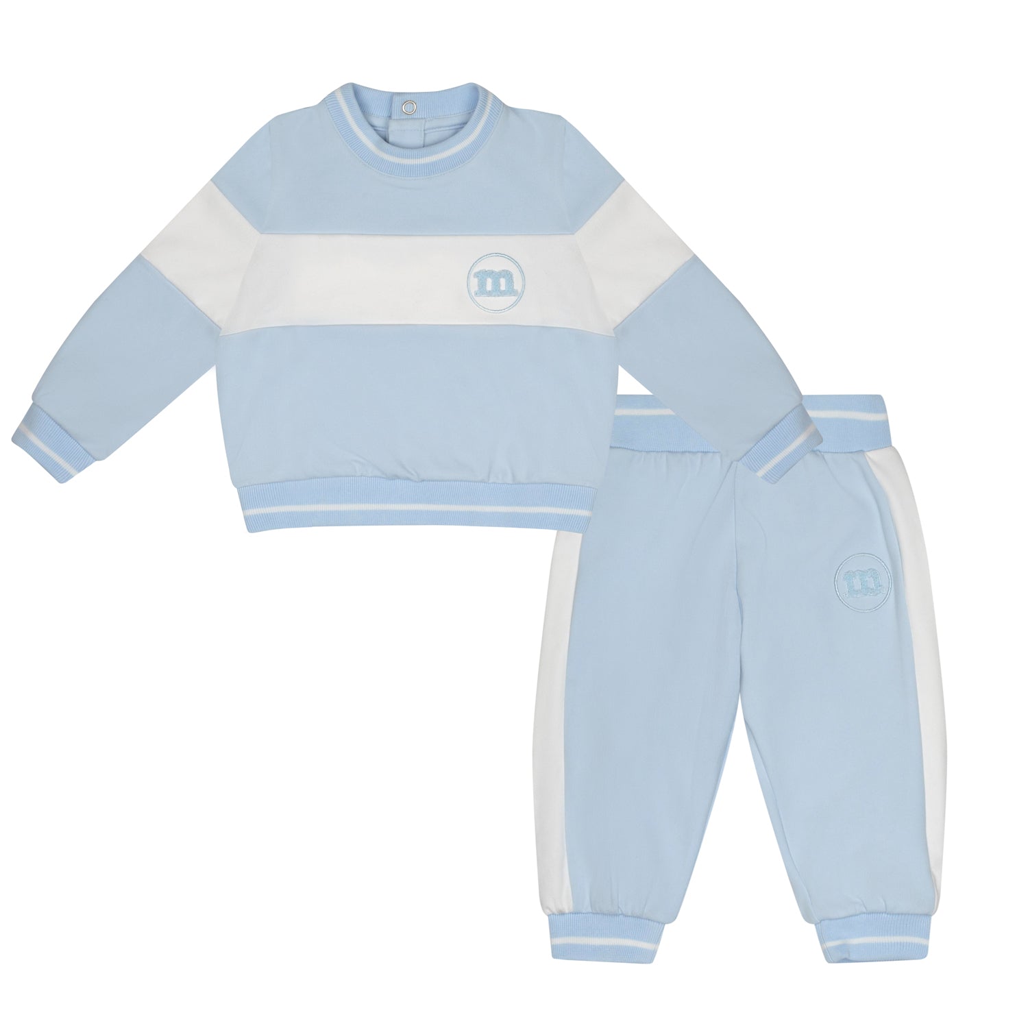 Mitch & Son Mini DEXTER Pale Blue Panel Tracksuit – Theodore Couture