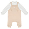 Mitch & Son Mini DREW Beige Dungaree Set