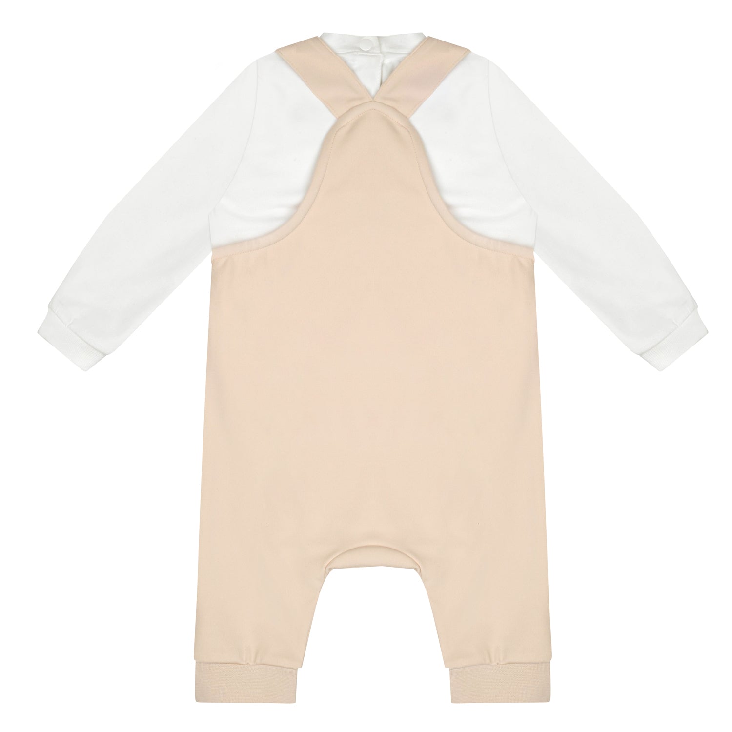 Mitch & Son Mini DREW Beige Dungaree Set