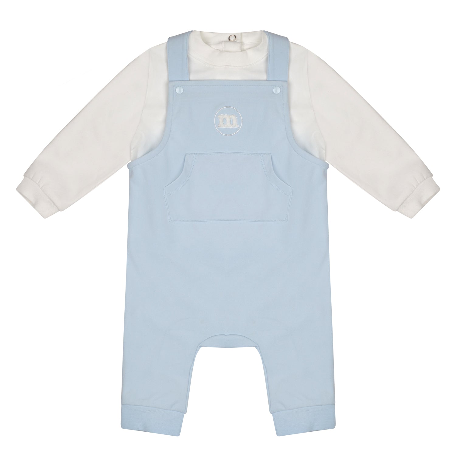 Mitch & Son Mini DREW Pale Blue Dungaree Set