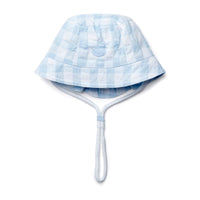 SS25 Mitch & Son Mini EDWIN Blue & White Gingham Sunhat