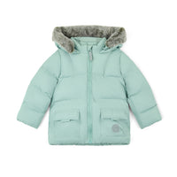 AW25 Mitch & Son JACK Green Faux Fur Trim Coat