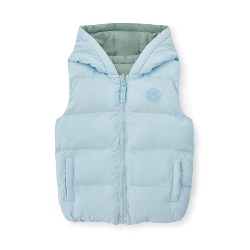 PREORDER AW25 Mitch & Son JAMES Blue & Green Reversible Gilet