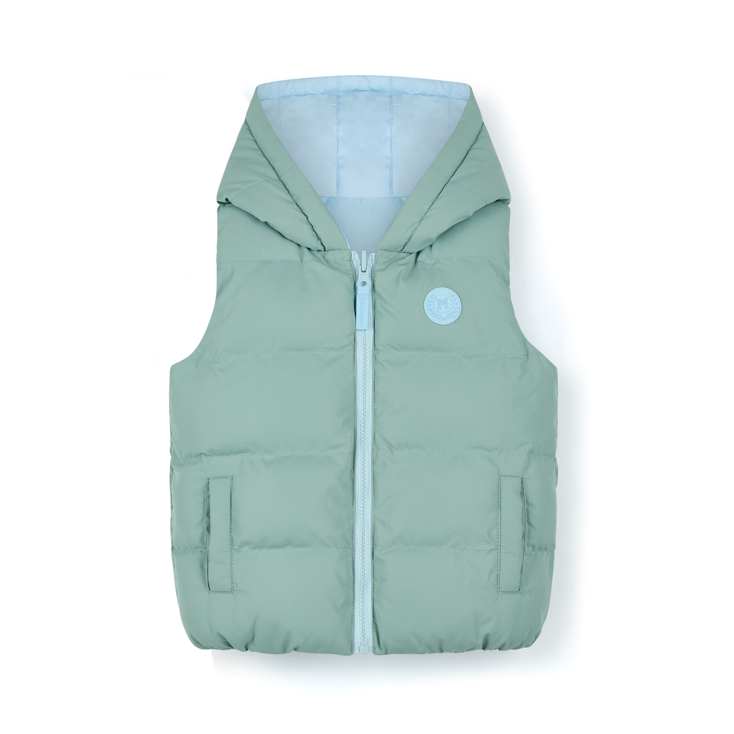 PREORDER AW25 Mitch & Son JAMES Blue & Green Reversible Gilet