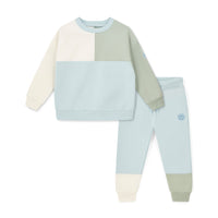 AW25 Mitch & Son JOHN Blue White & Green Colour Block Tracksuit