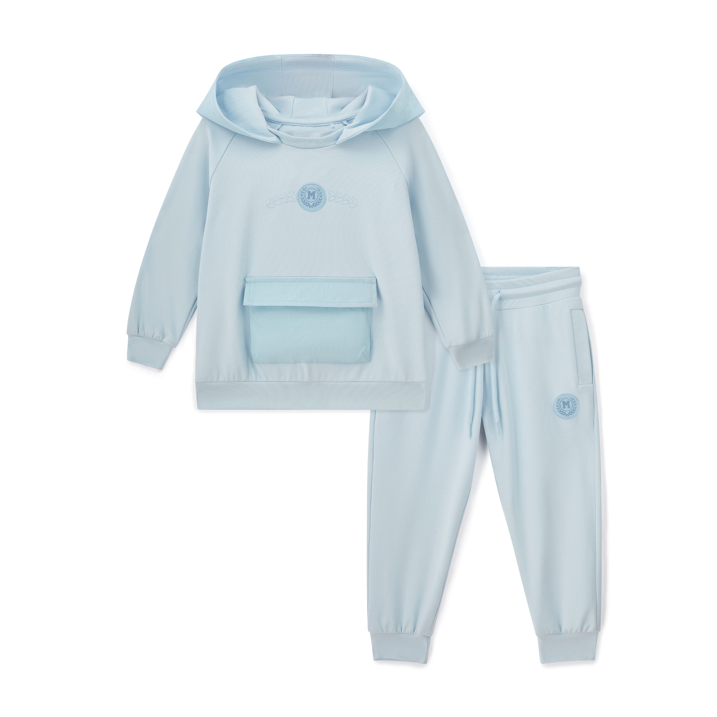 AW25 Mitch & Son JULIAN Blue Nylon Pocket Hoody Tracksuit