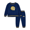 AW25 Mitch & Son KING Navy Blue & Yellow Baseball League Logo Tracksuit