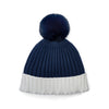 AW25 Mitch & Son JIMMY Navy Blue & Grey Pom Pom Knitted Hat