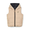 AW25 Mitch & Son JNR JAMES Black & Beige Reversible Gilet