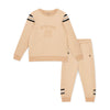 AW25 Mitch & Son JNR LUIS Beige Logo Stripe Tracksuit