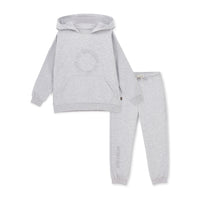 AW25 Mitch & Son JNR LENNON Grey Circle Logo Hoody Tracksuit
